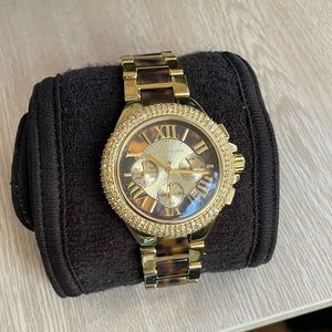 Womens Michael Kors tortoise colored Watch